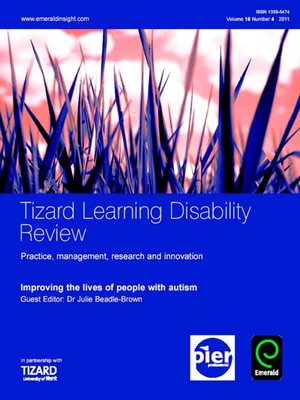 cover image of Tizard Learning Disability Review, Volume 16, Issue 4